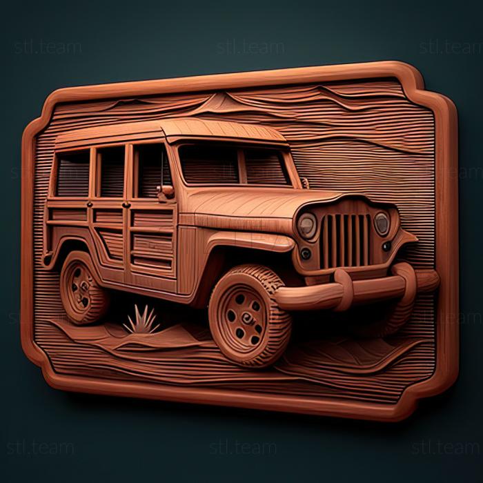 3D model Willys Jeep Wagon (STL)